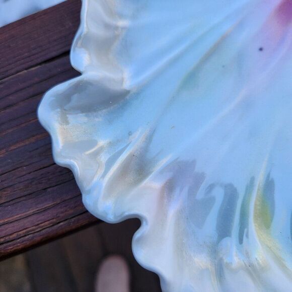 Royal Bayreuth Art Nouveau Lady Figural Woman Dresser Tray Bavaria Blue Mark 10" - Picture 2 of 7